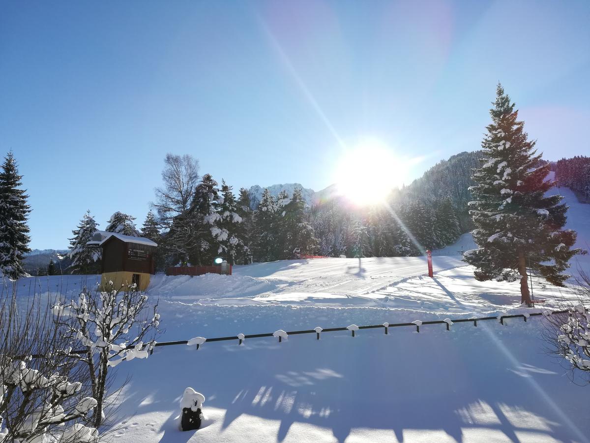 Romantic Chalet-Style Flat With Mountain View Torgon Eksteriør billede